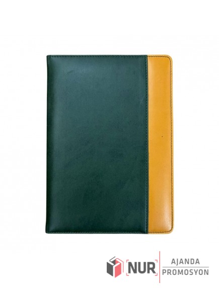 Çift Renk Termo Deri Sert Kapaklı Tarihsiz Defter